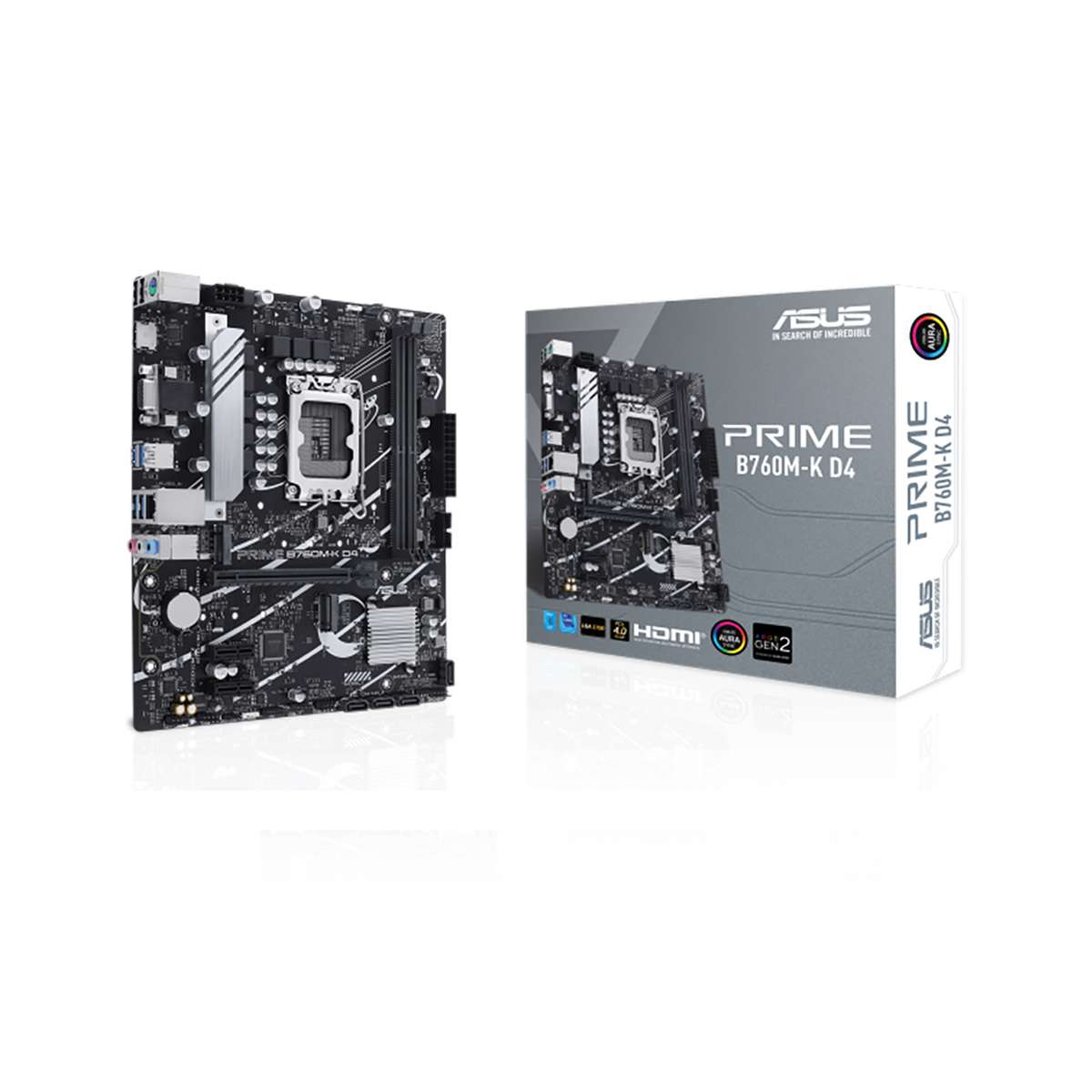 Motherboard Asus PRIME B760M-K D4 LGA1700 DDR4 PCIe 4.0 Aura Sync RGB
